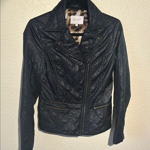 Laundry By Shelli Segal Women's Black Quilted Jacket